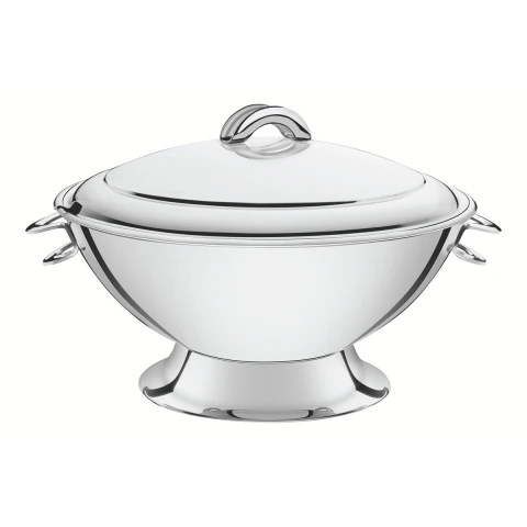 Sopeira Tramontina Service Em Aço Inox Com Tampa 24 Cm 2,75 L Profissional De Alta Durabilidade