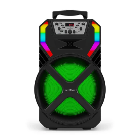 Caixa de Som Amplificada Britânia BCX12500 Woofer 15'' Bluetooth 1000W Bivolt