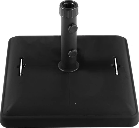 Base Ombrellone Quadrada com Rodas 37 kg Preto Bel Lazer