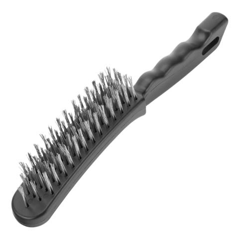 Escova Manual De Aço 5 Fileiras Com Cabo Plástico 280 mm Sparta Limpeza Pesada
