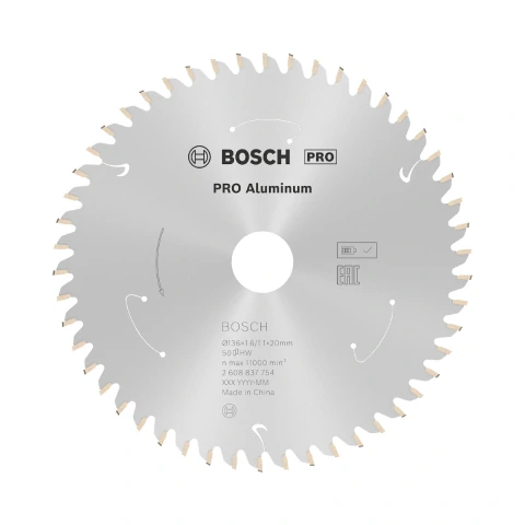 Disco Serra Circular Bosch Pro Aluminium Cordless 136mm 50D