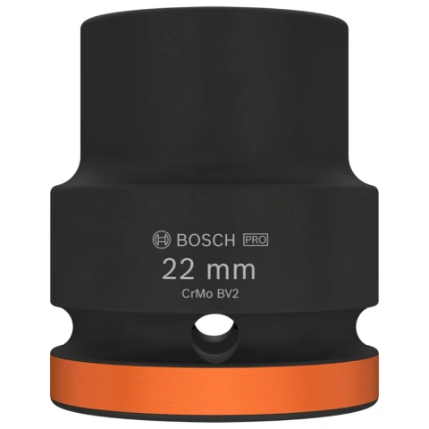 Soquete Bosch Pro Impact 22mm Curto Encaixe 3/4''