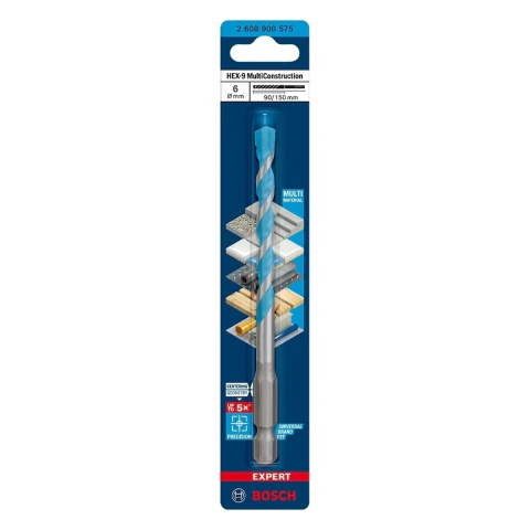 Broca Bosch Expert Hex-9 Multiconstruction Ø6X90X150mm