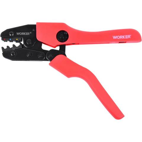 Alicate Crimpador Terminais 0,5Mm²-6Mm² Profissional Aço Carbono E Cromo Regulável Worker