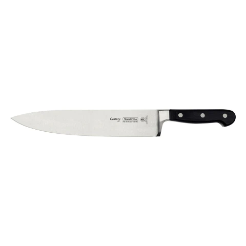 Faca Chef Tramontina Century 10 Polegadas Aço Inox Cabo Policarbonato com Certificação NSF
