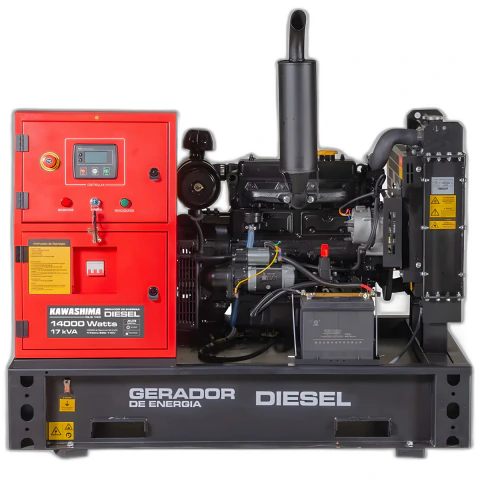 Gerador à Diesel Dls-140 Trif 220 14Kw Kawashima
