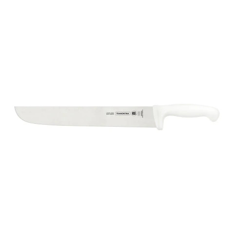 Faca Para Carne Tramontina Profissional Master 12 Polegadas Aço Inox Cabo Branco Antimicrobiano