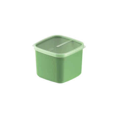 Pote Tramontina MixColor 2,7 L Verde Sálvia Polipropileno Com Tampa Transparente Livre De BPA
