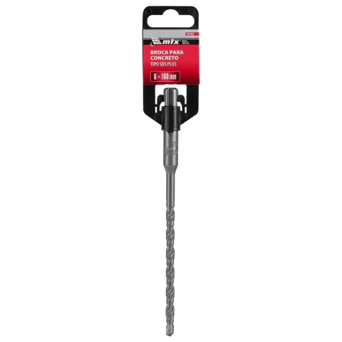 Broca Para Concreto 6 X 160 mm Sds Plus Carboneto De Tungstênio Mtx 1 Peça