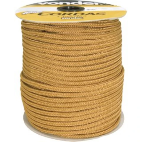 Corda Multifilamento Trançada 12,0mm 11,0kg 111m Ouro Vonder