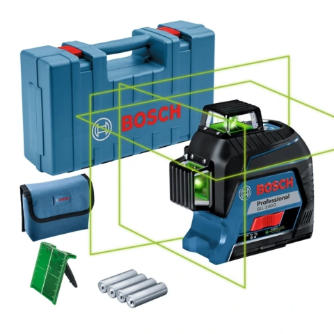 Nível A Laser Bosch Gll 3-80 G 120 M 360º Em Maleta
