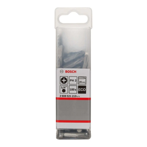 Ponta Parafusar Bosch Eco Extra Hard Ph2 25mm Phillips 100U
