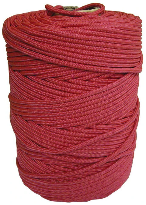 Corda Multifilamento Trançada 5,0mm 4,0kg 356 Metros Vermelh