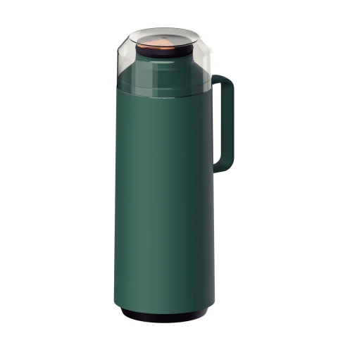 Garrafa Térmica Tramontina Exata 1 L Verde Ampola De Vidro Bpa Free Sistema Corta Pingos E Bico