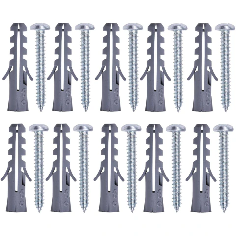 Parafuso AA Com Bucha 3,5X25Mm 10 Conjuntos Fixação Segura Worker