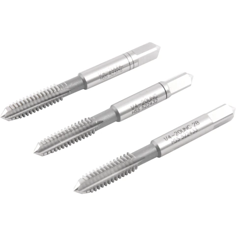 Macho Manual de Aço Rápido 1/4'' Unc Jogo com 3 peças Vonder Plus