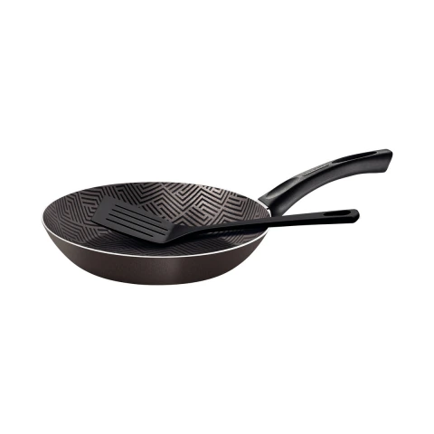 Frigideira Tramontina Paris 22 cm 1,0 L Antiaderente Starflon Max Alumínio Com Espátula De Nylon