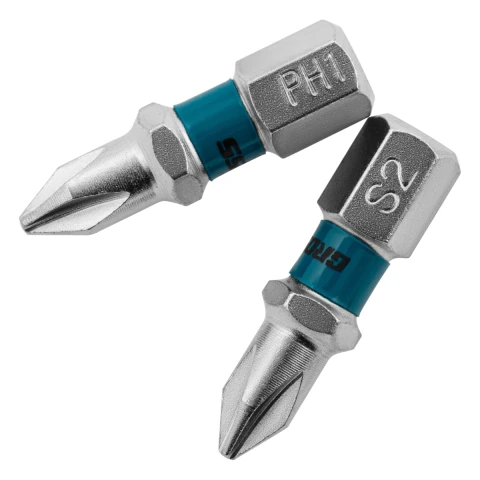 Bit Phillips PH1 25mm 1/4'' 2 Pçs Aço S2 Gross