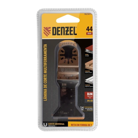 Lâmina De Corte Multiferramenta Bim Metal E Madeira 44x1,4 mm 1 Peça Denzel