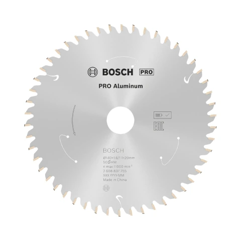 Disco Serra Circular Bosch Pro Aluminium Cordless 140mm 50D