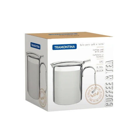 Bule Tramontina Buena Aço Inox 550 ml 8 cm Café Leite Resistente Elegante Prático Lavável