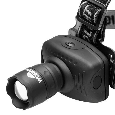 Lanterna LED CREE Para Cabeça Worker 3 Pilhas AAA Ajustável 90°