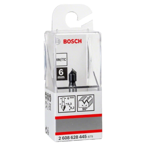 Fresa De Ranhurar Bosch Standard V 6mm 6,35X16mm G48mm 90°