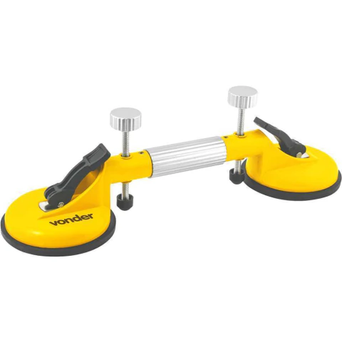 Ventosa Dupla Ajustável 160kgf 120mm Vonder Para Vidro Cerâmica Pedra