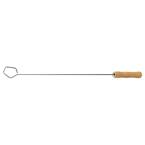 Espalhador De Brasas Tramontina Aço Inox E Madeira Natural 67 Cm Churrasco Reforçado Profissional
