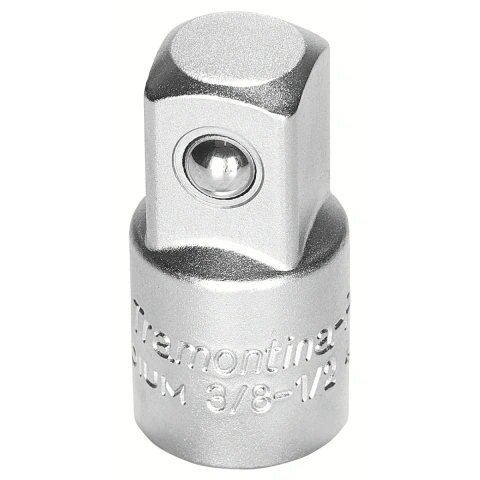 Adaptador em Aço Cromo Vanádio 3/8 F x 1/2 M Cromado Norma DIN 3123 Forjado Tramontina PRO