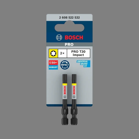 Jogo De Bits Bosch Pro Torx Impact T30 55mm 2Un