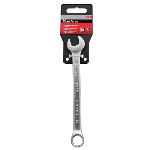 Chave Combinada 14 mm Aço Cromo Vanádio Cromo Fosco 180 mm Mtx 1 Peça