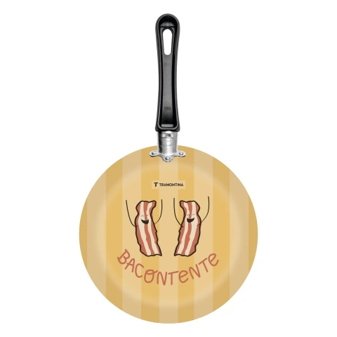 Frigideira Antiaderente Tramontina Starflon Max 24 Cm 1,2 L Estampa Bacontente Alumínio 2 mm