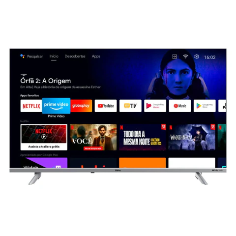 Smart TV 40'' Philco Full HD LED PTV40E3AAGSSBLF Dolby Audio Sistema Android TV e Chromecast Integrado