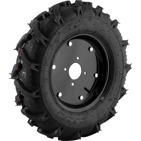Roda Completa Lado Direito Microtrator Mtv1000 Vonder 12'' 230kgf 15km/h Aço Carbono