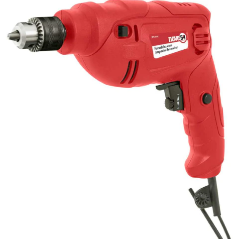Furadeira impacto 3/8" jogo ferramentas JFN 114 220V Nove54