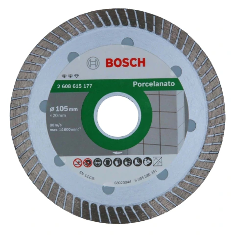 Disco Diamantado Bosch Pro Porcelanato Turbo 105 X 20mm