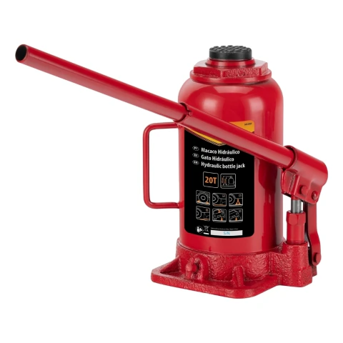 Macaco Hidráulico Garrafa 20T 250-470mm Aço Sparta 5032855