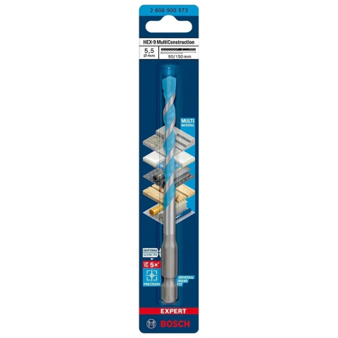 Broca Bosch Expert Hex-9 Multiconstruction Ø5,5X90X150 mm