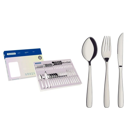 Faqueiro Para Churrasco 42 Peças Aço Inox Amazonas Tramontina Jogo De Talheres