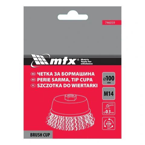 Escova Copo Latonada M14 100mm Ideal Para Limpeza
