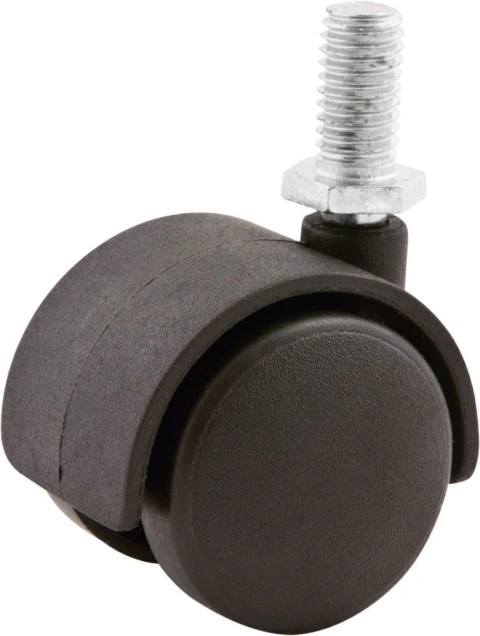 Rodizio Giratório Duplo 40mm 30kg Nylon Rosca 8x15mm Vonder