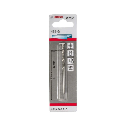 Broca Para Metal Bosch Aço Rápido Hss-G 5/32''