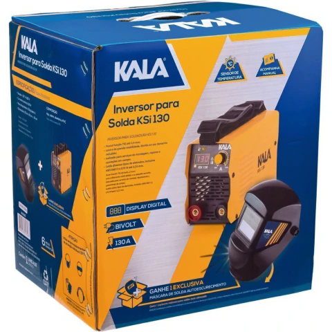 Kit Inversor Solda 130A Bivolt 127-220V IGBT Autoescurecimento Kala KSI130A