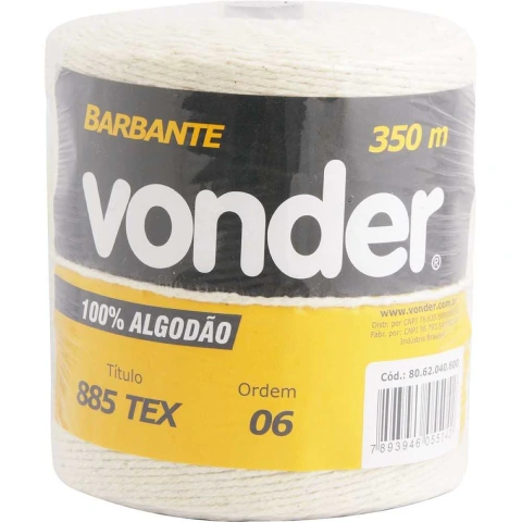 Barbante algodao 4x6 350 metros Vonder