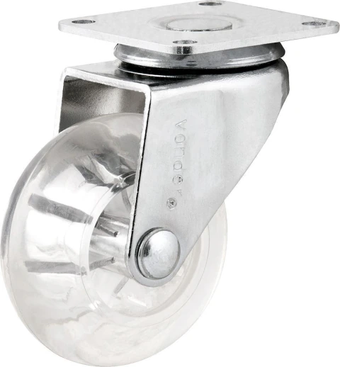 Rodizio Giratório 20Kg 1.3/8 Poliuretano Transparente Vonder