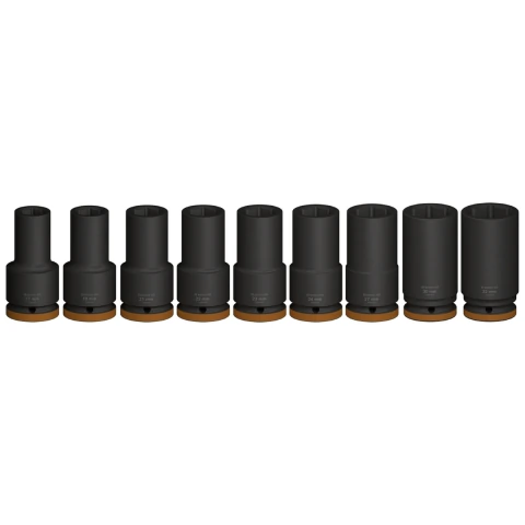 Jogo De Soquetes Bosch Pro Impact Longo Encaixe 3/4'' 9Un