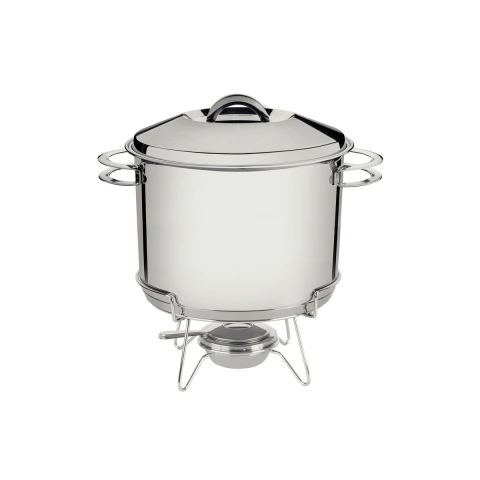 Rechaud Tramontina Solar 7,8 L Aço Inox Fundo Triplo com Fogareiro e Tampa