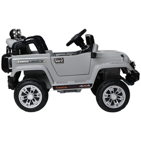 Jipe Elétrico 12V 6V 7Ah Controle Remoto Bel 927608 Cinza