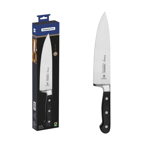 Faca Chef Tramontina Century 8 Polegadas Aço Inox E Policarbonato Nsf